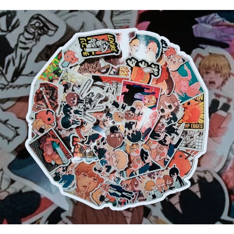 

STIKER ANIME CHAINSAW MAN WATERPROOF