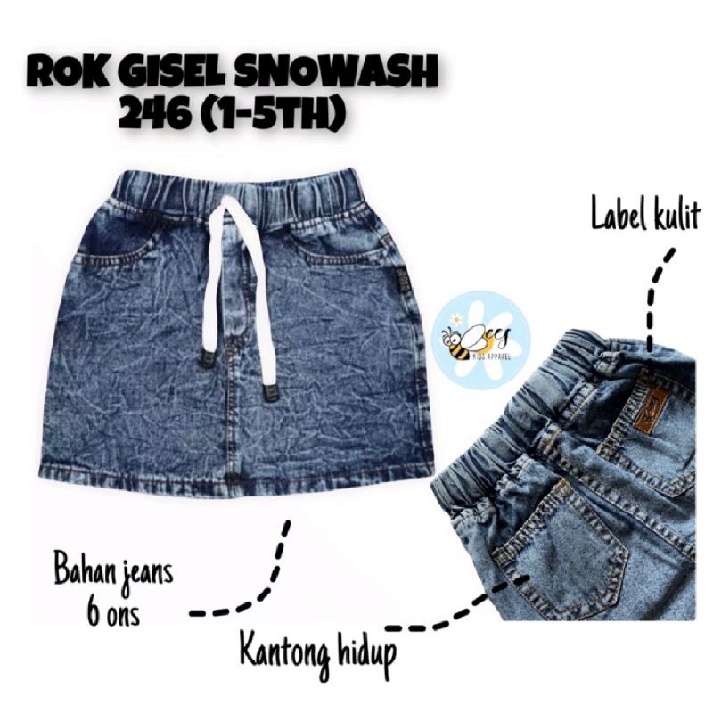 ROK JEANS MINI SKIRT GISEL by CARTER'S LEMBUT MURAH BAGUS BRANDED PREMIUM