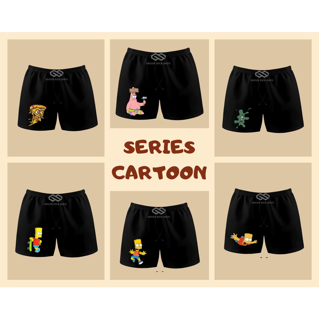 CELANA BOXER PRIA SERIES CARTOON BEST SELLER