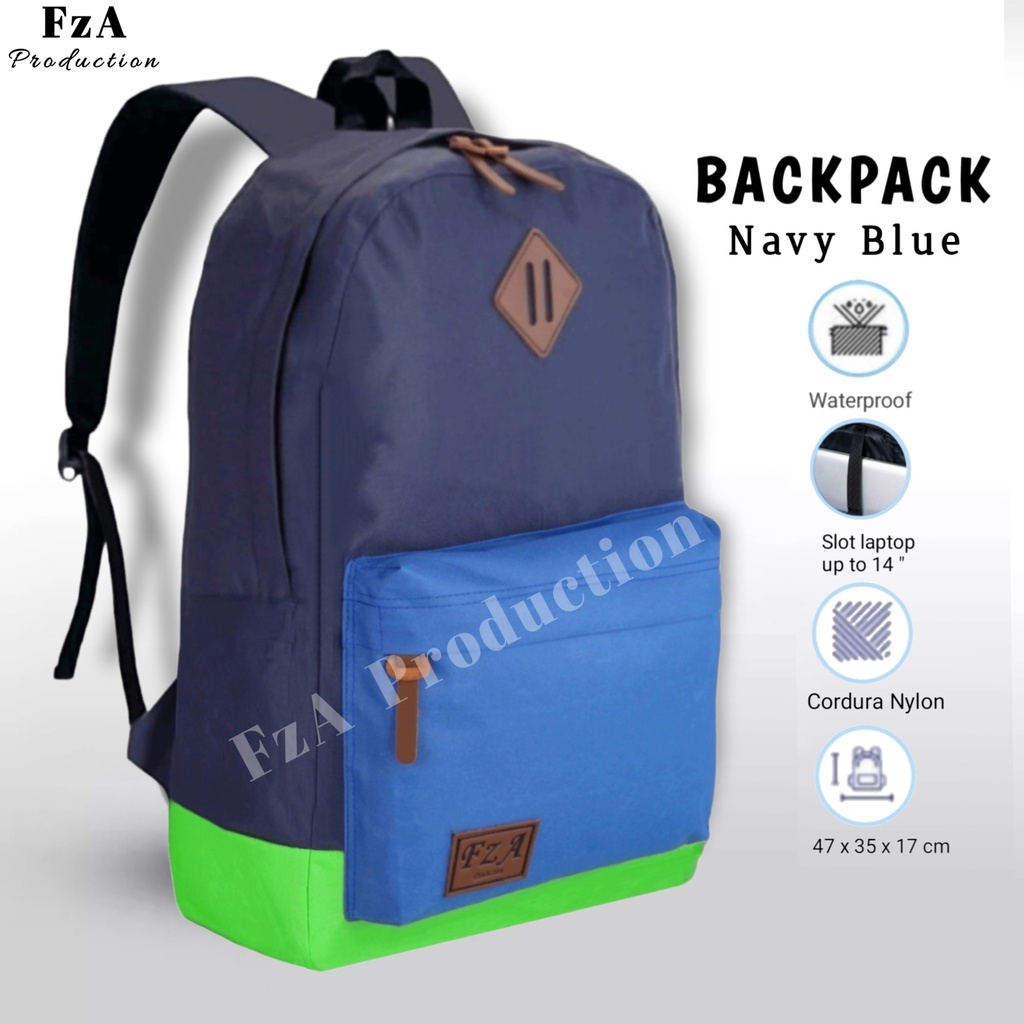 FzA Official - Tas Ransel Punggung Distro Casual Pria Wanita / Tas Ransel Laptop Backpack Original - NBYF