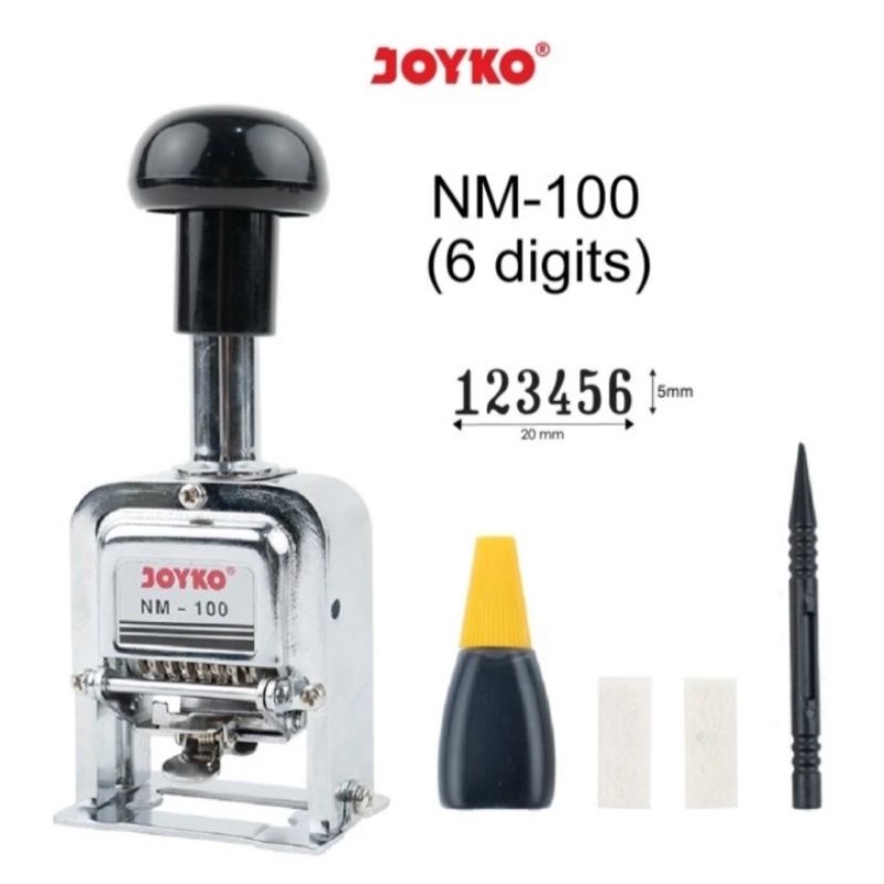 

Stamp Joyko NM-100 Numbering Cap Angka 6 Digit