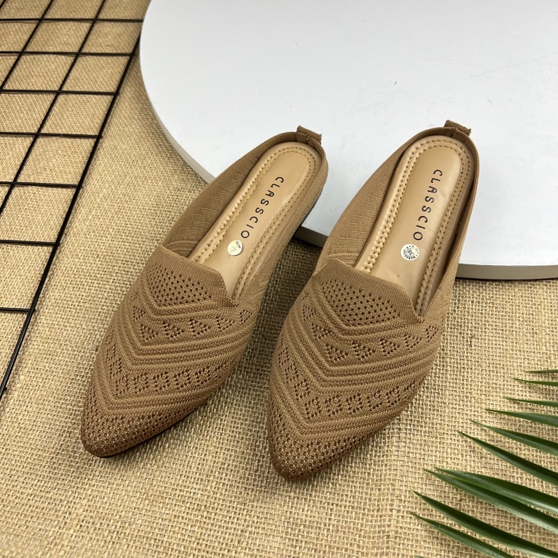 MARASYAFFA - SEPATU FLAT RAJUT WANITA IMPORT SF55