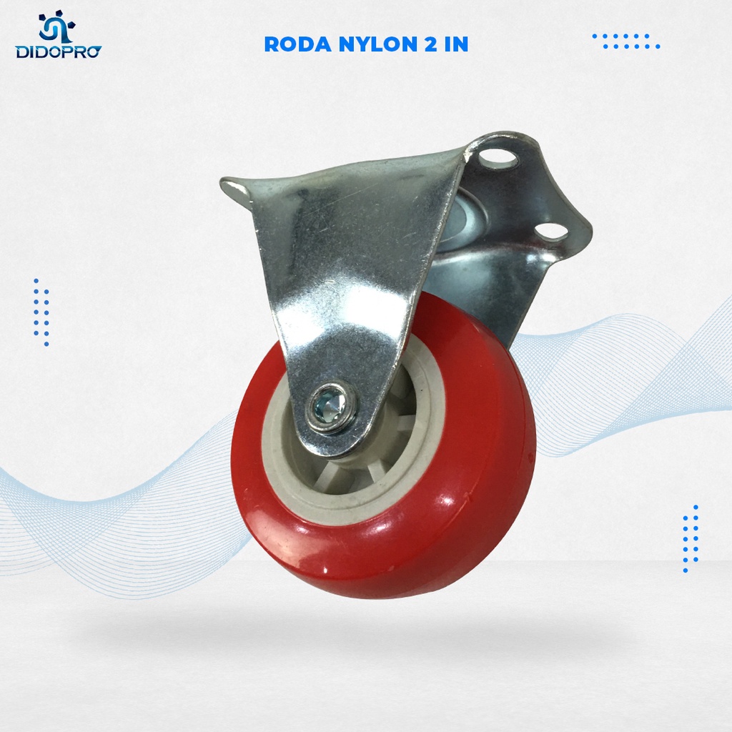 RODA NYLON 2&quot; MATI RODA CASTER 50MM FIXED RODA CASTER RIDGIT 2DIM RODA ETALASE RODA KASTOR