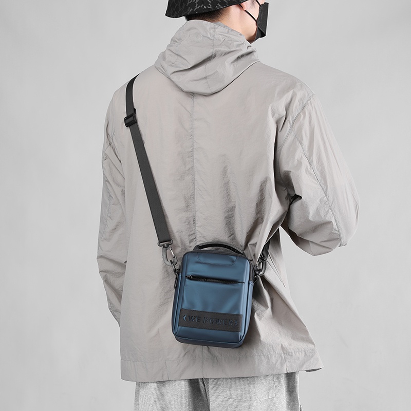 Tas Selempang Pria HAOSHUAI 1100-48 Sling Bag Pria Anti Air Bahan Dolby Lotto Coated