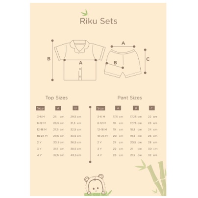 BAMBOO AND BUB RIKU SET / SETELAN BAYI DAN ANAK
