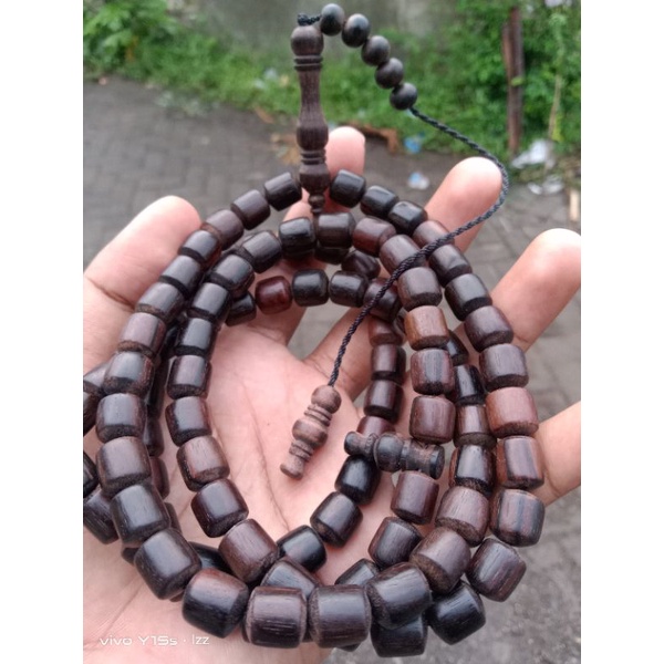 Tasbih kayu Ulin manang kalimantan 12 mm