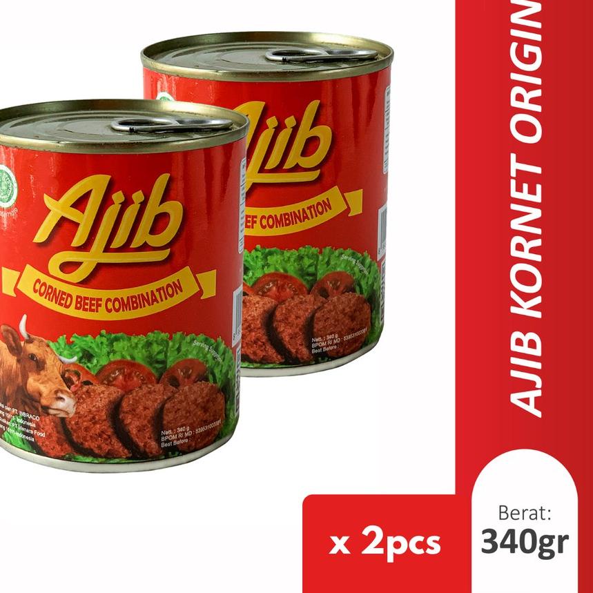 

FREE ONGKIR!Ajib Kornet Sapi Original 340gr - Isi 2pcs|SQ7