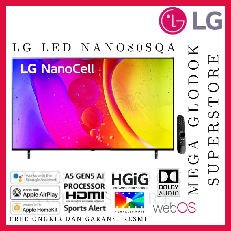 LG NANOCELL 55NANO80SQA UHD 4K SMART TV 55 INC 55NANO80