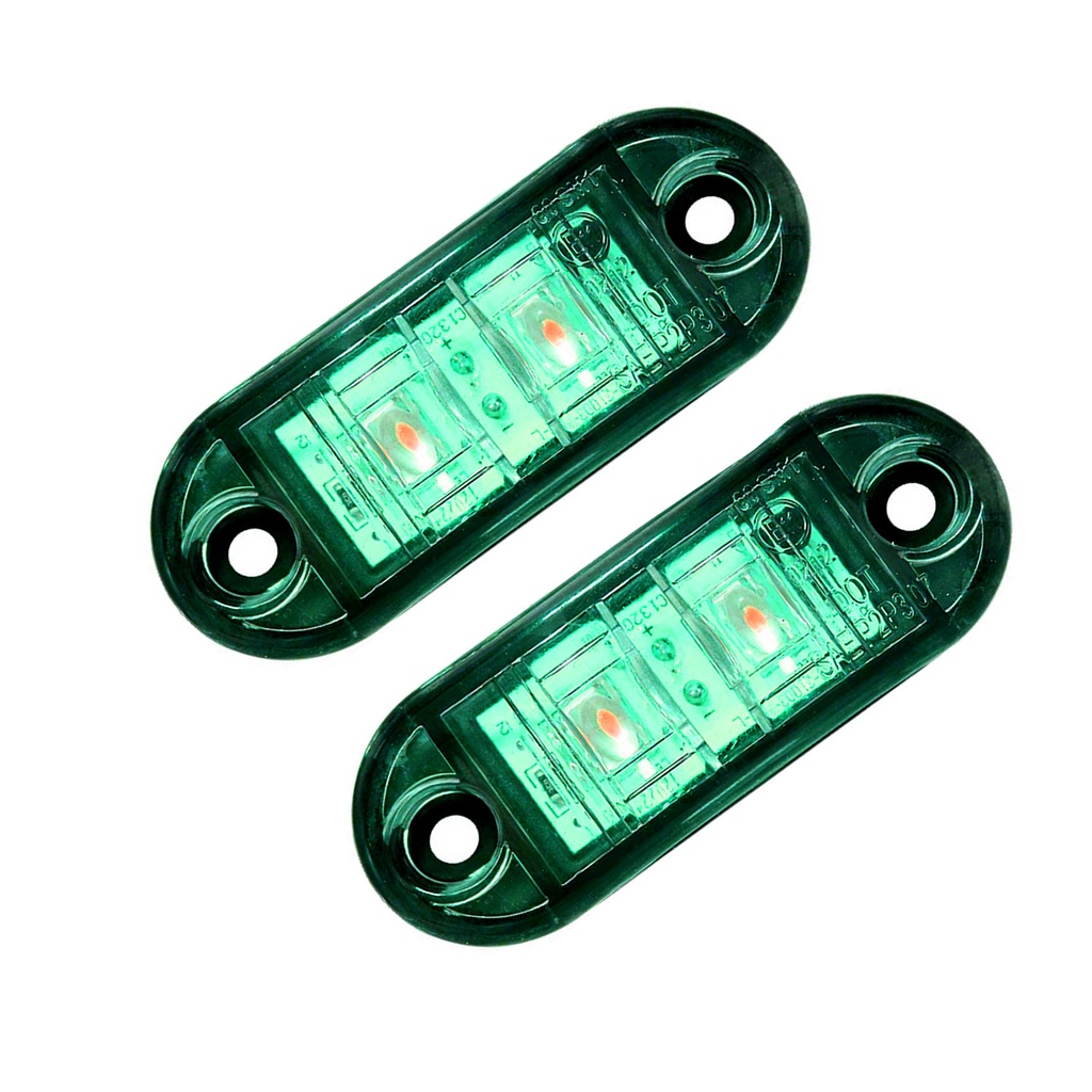 2 Pcs Lampu Samping Led Tahan Lama Untuk Truk Trailer Caravan