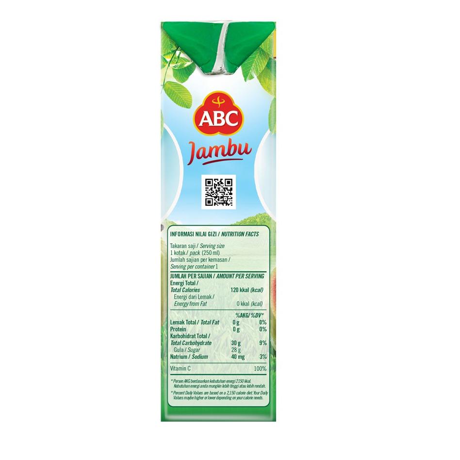 

ㅀ ABC Jus Jambu 250 mL HOT ITEM 2692 ✤