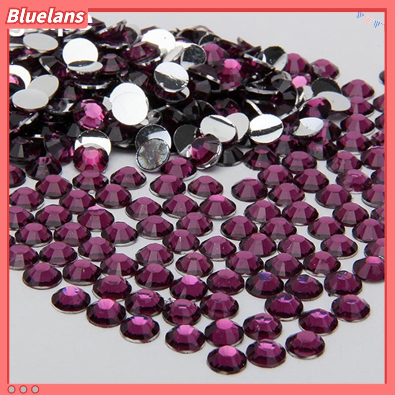 2000pcs Berlian Imitasi Bahan Resin Ukuran 2 / 3 / 4 / 5mm Untuk Case Handphone