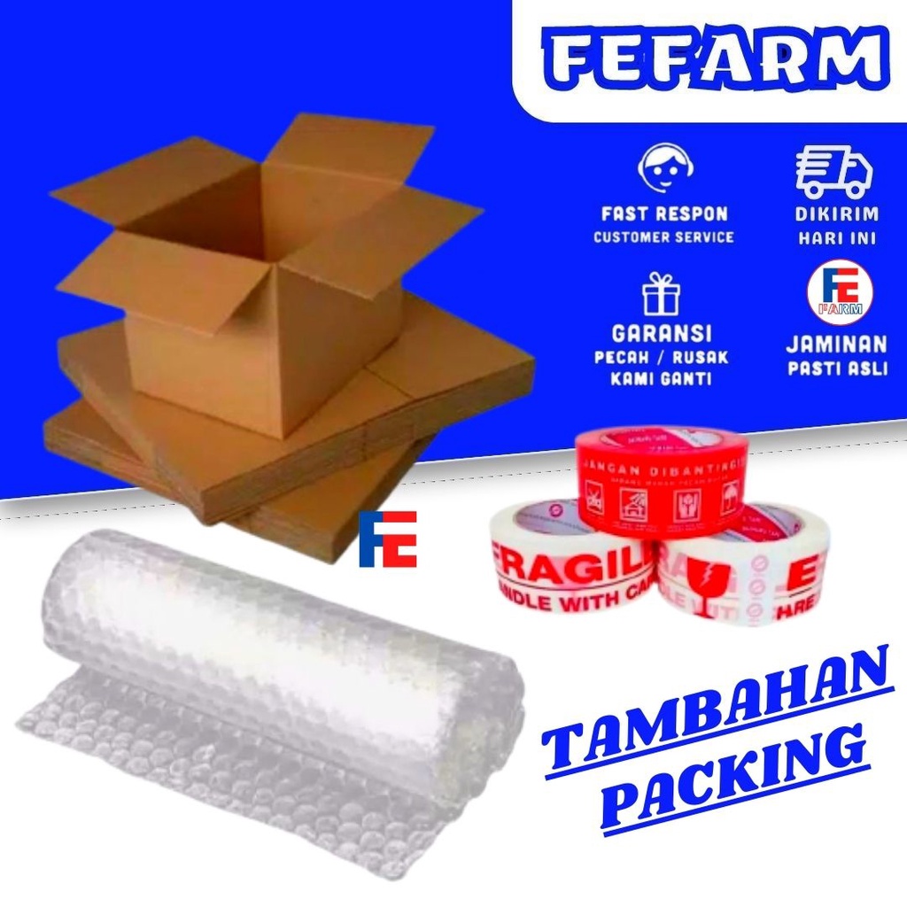 TAMBAHAN PACKING KARDUS FEFARM AGAR LEBIH AMAN SAMPAI TUJUAN