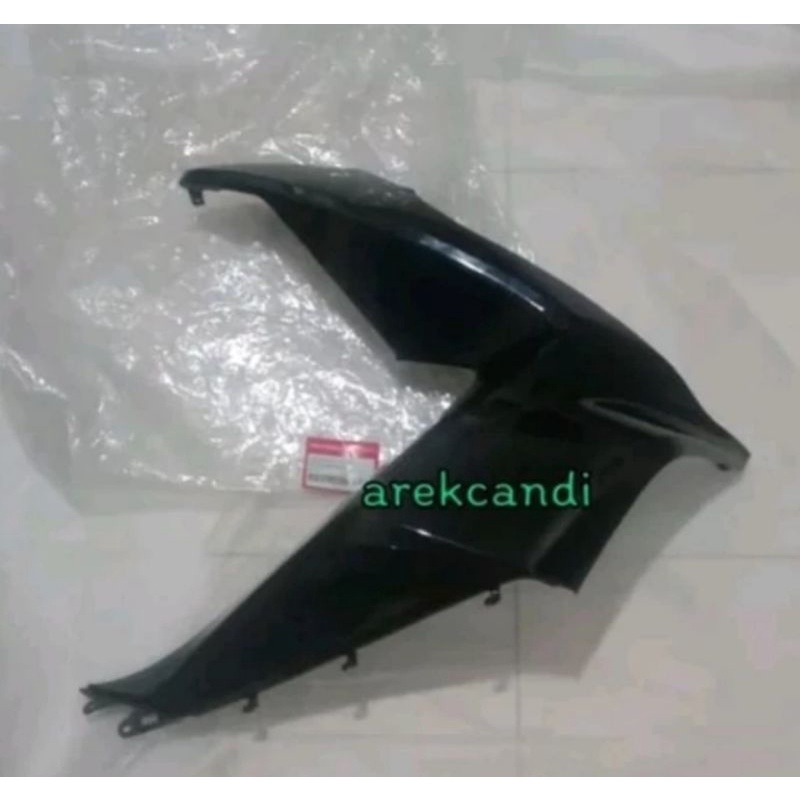 cover body sayap dek depan hitam glossy metalic PCX 150 cbu led ori orisinil AHM