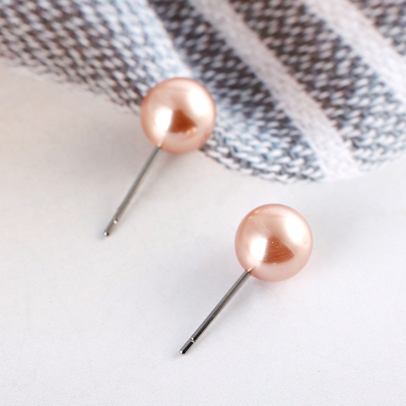 ANTING MUTIARA KLASIK ELEGAN KOREA Earrings Korea Simple Anting Stud Model Bundar dengan Mutiara Imitasi Aksesoris Anting Korean Style Trendy Stylish Perhiasan Murah