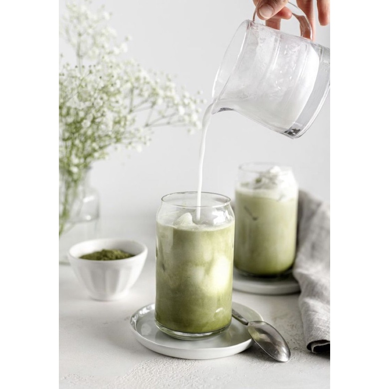 Cho Borosilicate Aesthetic Can Drinking Glass Cup / Gelas Minum Kaca Berbentuk Kaleng Estetik / Coff