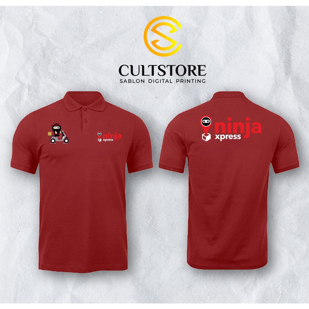 POLO SHIRT NINJA XPRESS – Polo Ninja Xpress – Kaos Ninja Xpress – Baju Ninja Xpress kurir – Custom