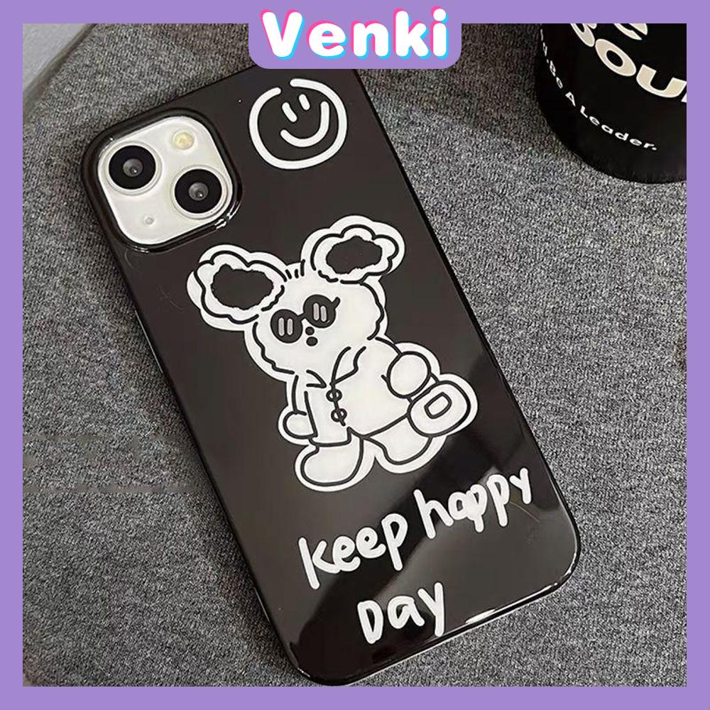 Case For iPhone 14 Series TPU Soft Case Cartoon Sunglasses Dog Glossy Black Candy Case Camera Protection Shockproof For iPhone 14 13 12 11 Plus Pro Max 7 Plus X XR