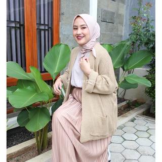 Cardigan Jumbo BiggSize Polos Loccy
