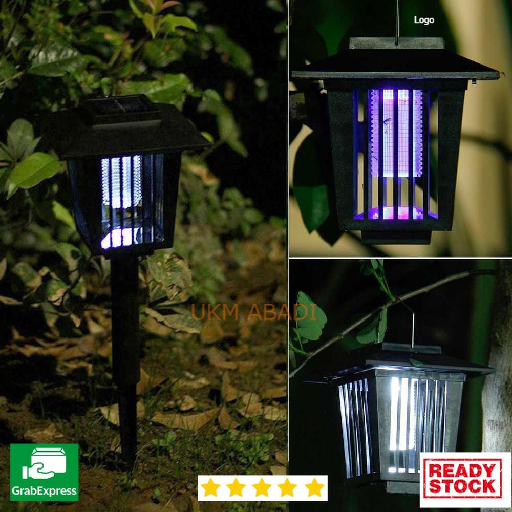 Lampu Taman 2 in 1 Pembasmi Nyamuk Cafe UV Light Solar Power XL 219