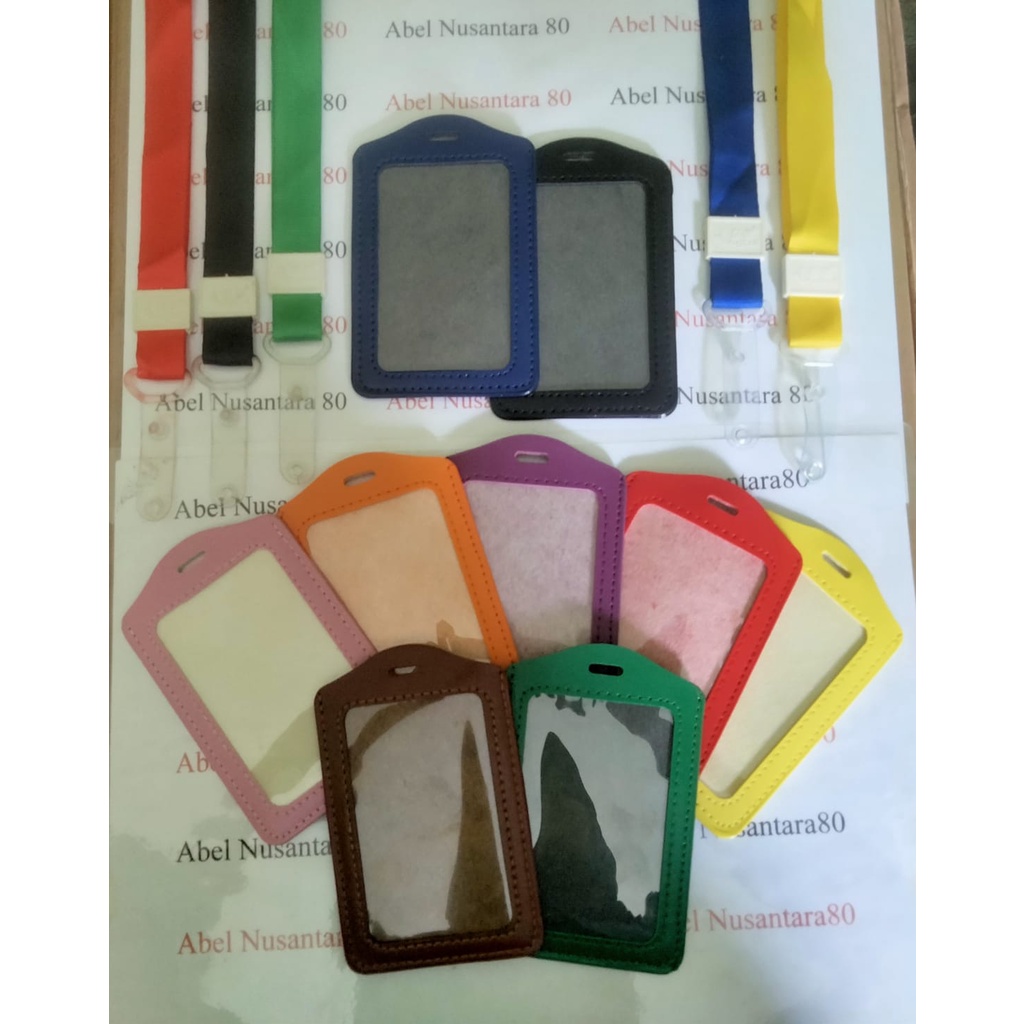 

Paket Casing ID Kulit Warna 1 Sisi dengan Tali Kait Kancing Karet 2cm
