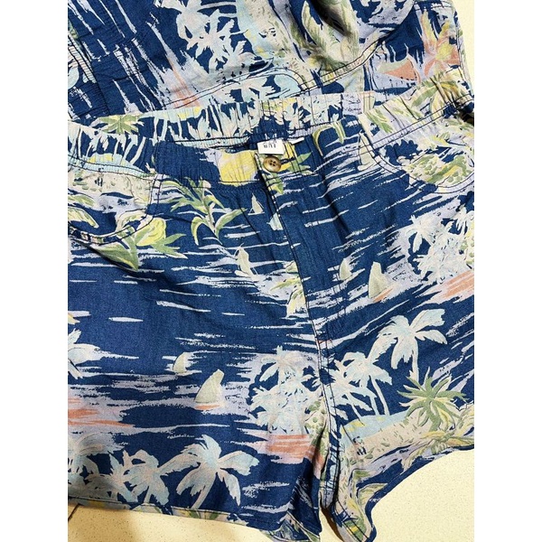 GAP Hawaiian Print Cotton Linen Short pants