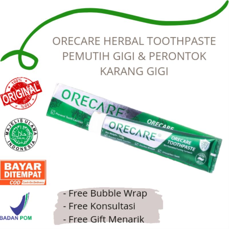 ( COD ) ODOL ORECARE TIENS PEMUTIH GIGI DAN PERAWATAN GIGI TERBAIK ODOL PERONTOK KARANG GIGI PRIA DA