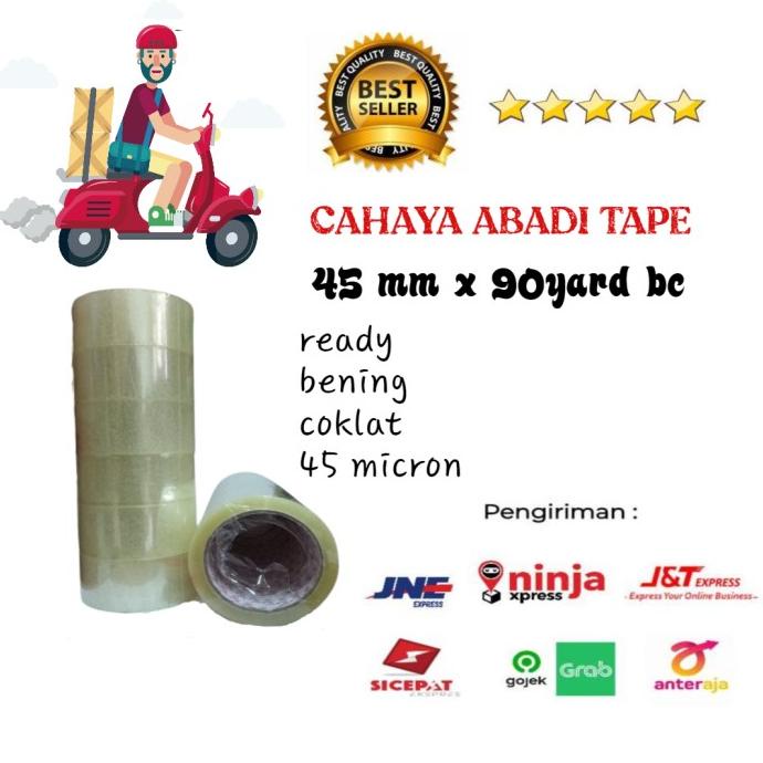 

LAKBAN BODHI TAPE 45MM X 90 YARD BC #KHUSUS GRAB/GOJEK# PER DUS