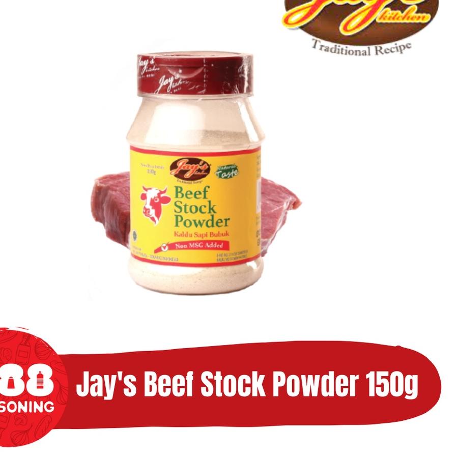 

Termurah JAY'S BEEF STOCK POWDER (Kaldu Sapi Bubuk) NON MSG 150g