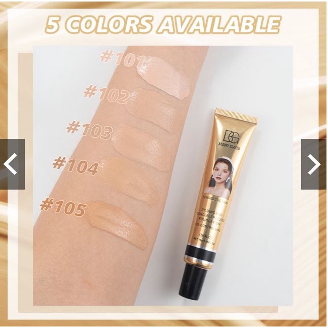(READY &amp; ORI) Beauty Glazed Tender The Skin Liquid Foundation Gold B86 B 86