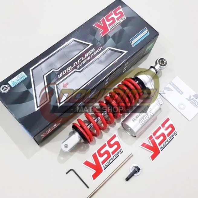 Shock YSS G Plus Smooth Silver Series 330mm Honda Vario 125 150 Beat FI Scoopy FI