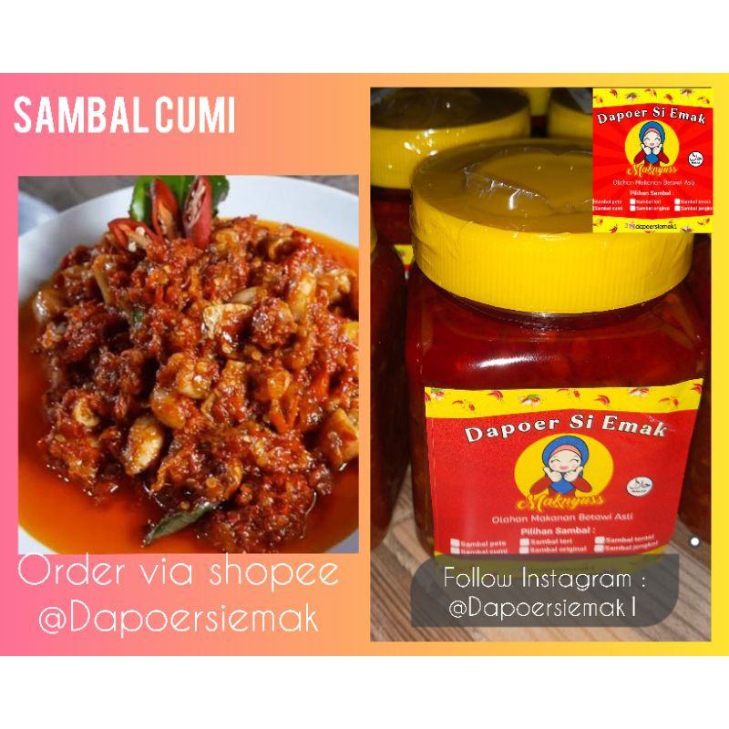 

Sambal cumi 200gr by DapoerSiEmak pedes nampoel rasa mantap