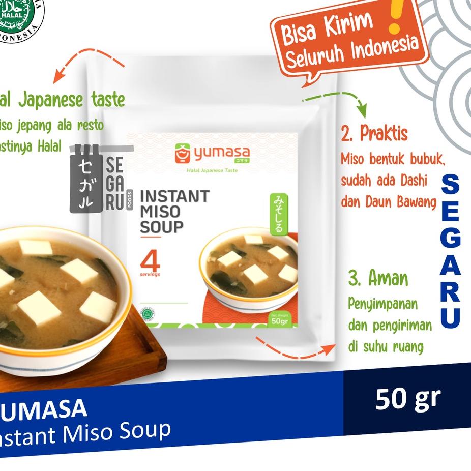 

TRX2t7Sh--YUMASA Japanese Miso Soup Instant | Sup Miso Jepang Halal 50gr