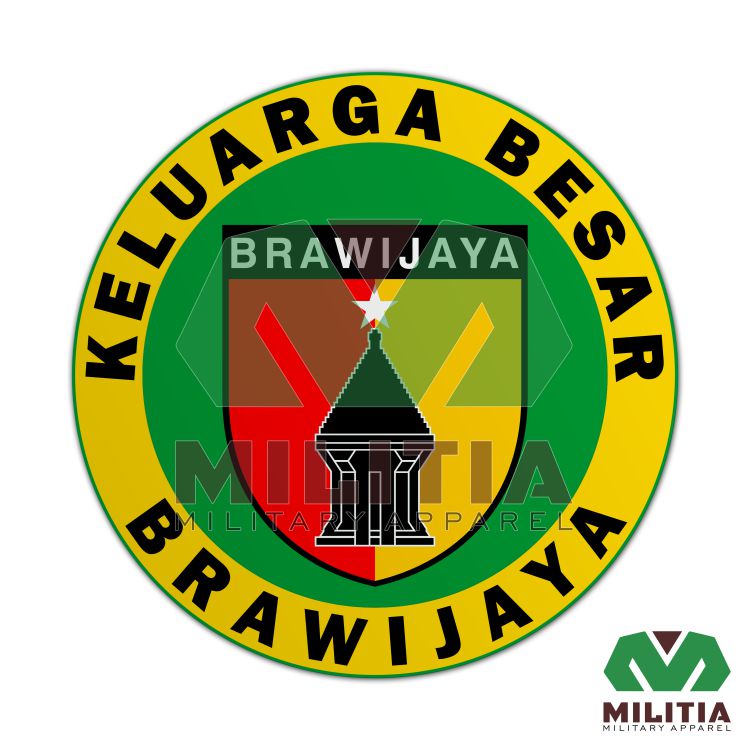 Stiker Vynil Bulat BRAWIJAYA