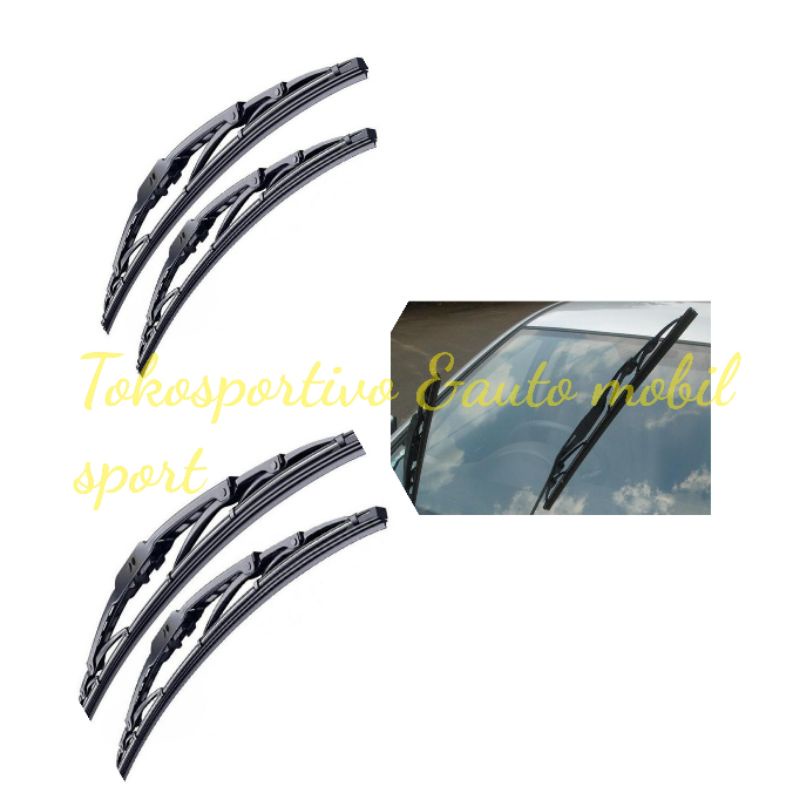 WIPER BLADE DEPAN MOBIL UNIVERSAL DNY 12&quot; 13&quot; 14&quot; 16&quot; 17&quot; 18&quot; 20&quot; 22&quot; 24&quot; INCHI