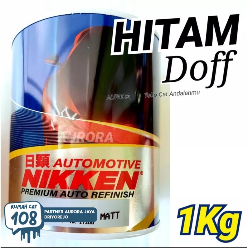

CAT NIKKEN BLACK MATT 480M HITAM DOFF 1kg niken duco duko diko motor mobil sepeda