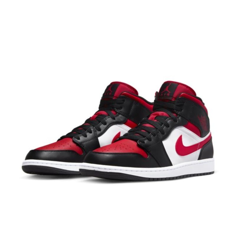 Air Jordan 1 Mid Bred Toe 2022