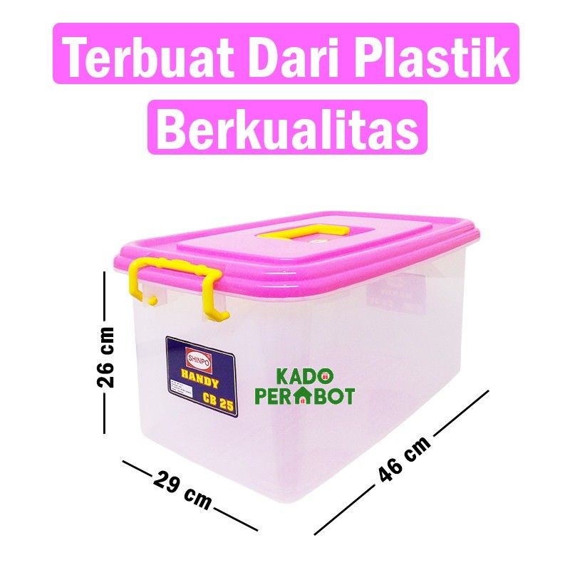 Kontainer Box 25 liter - Kotak Penyimpanan Serbaguna - Box CB SHINPO 25