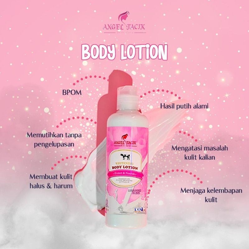 Angel tacik whitening body lotion
