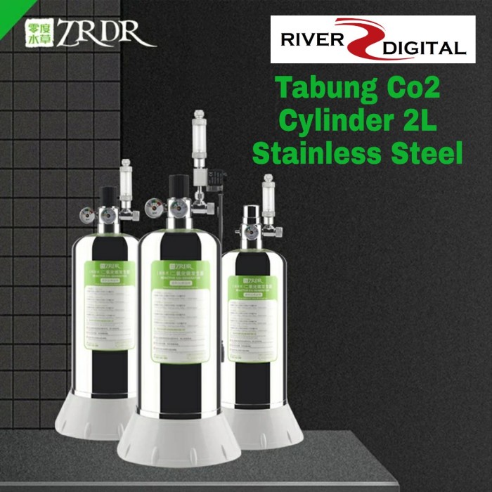 WYIN / ZRDR Tabung Co2 Cylinder 2L Stainless Generator DIY Cisod