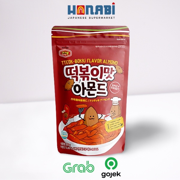 Murgerbon Tteokbokki Flavor Almond 200g - Almond Rasa Tteokbokki Made In Korea