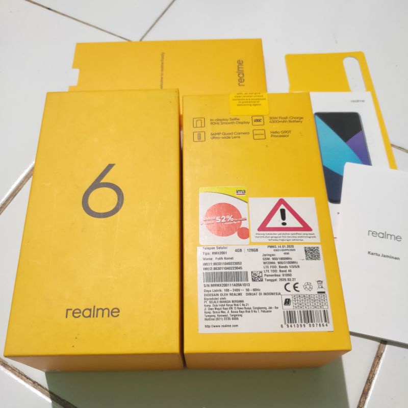 

Dus Box Realme 6 Original Copotan