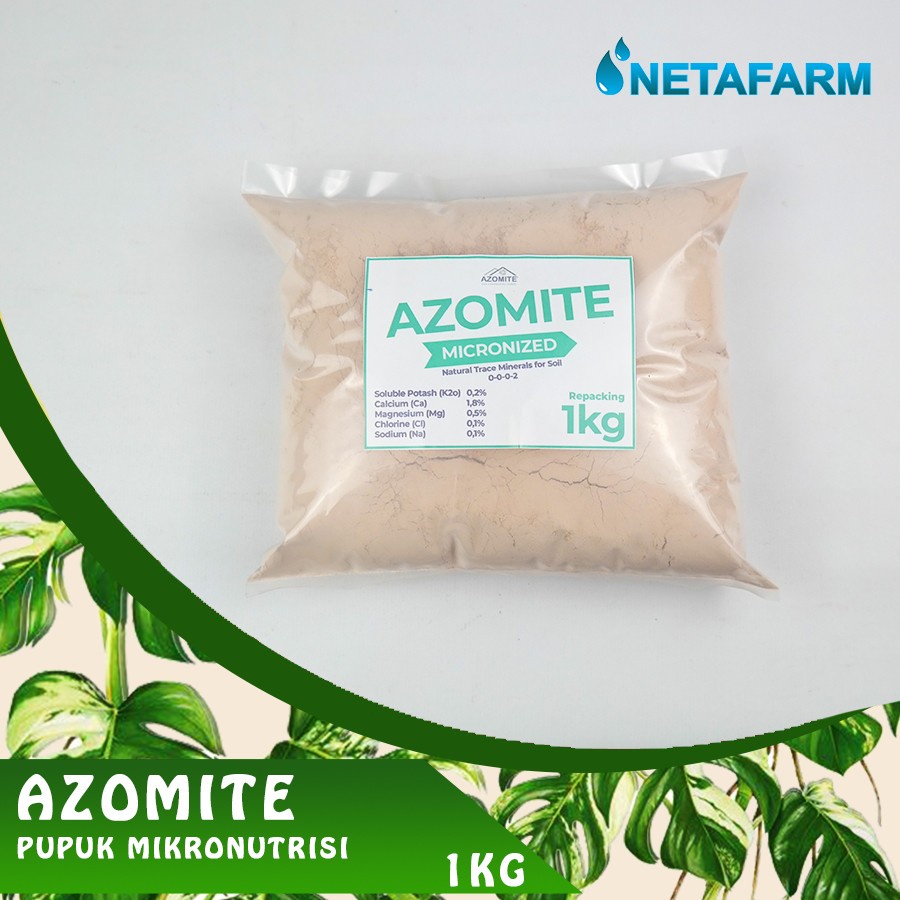 Jual PUPUK MIKRO AZOMITE MICRONIZED Organic Trace Minerals 1kg 1 pcs
