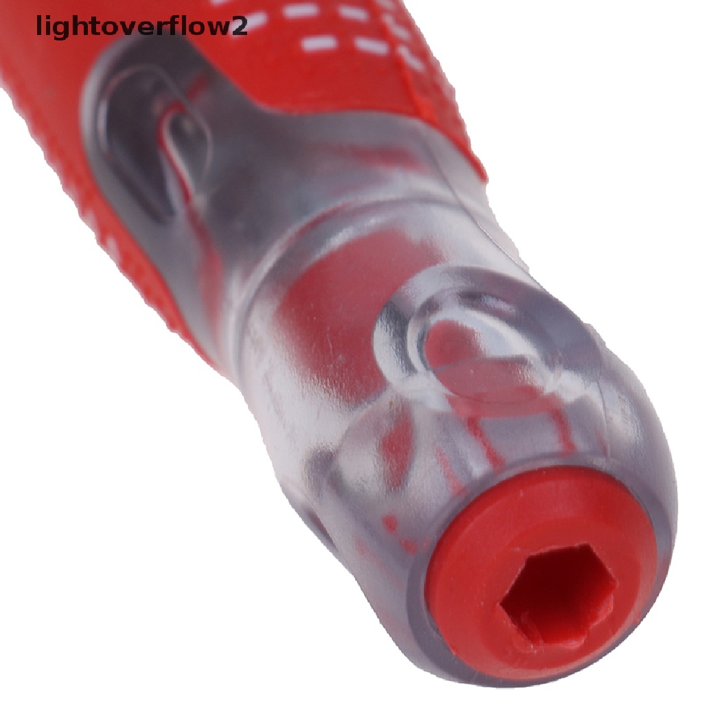 (lightoverflow2) Obeng test pen Elektrik 100-220V Dengan Indikator Voltase