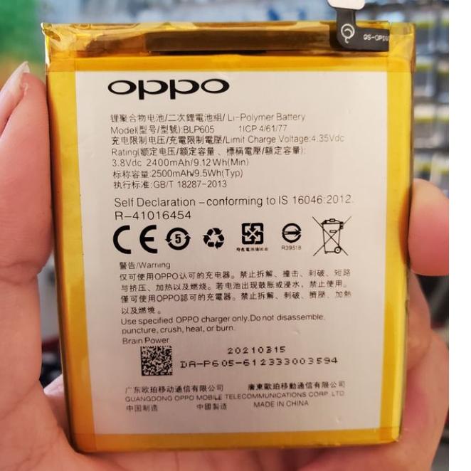 Cuma disini--Baterai batre hp oppo f1/f1f baterai oppo blp605 original 100%