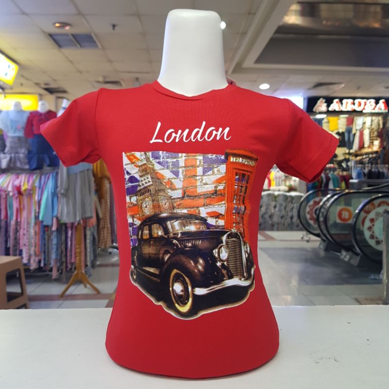 Kaos Distro Vintage London / Baju Anak London Cars