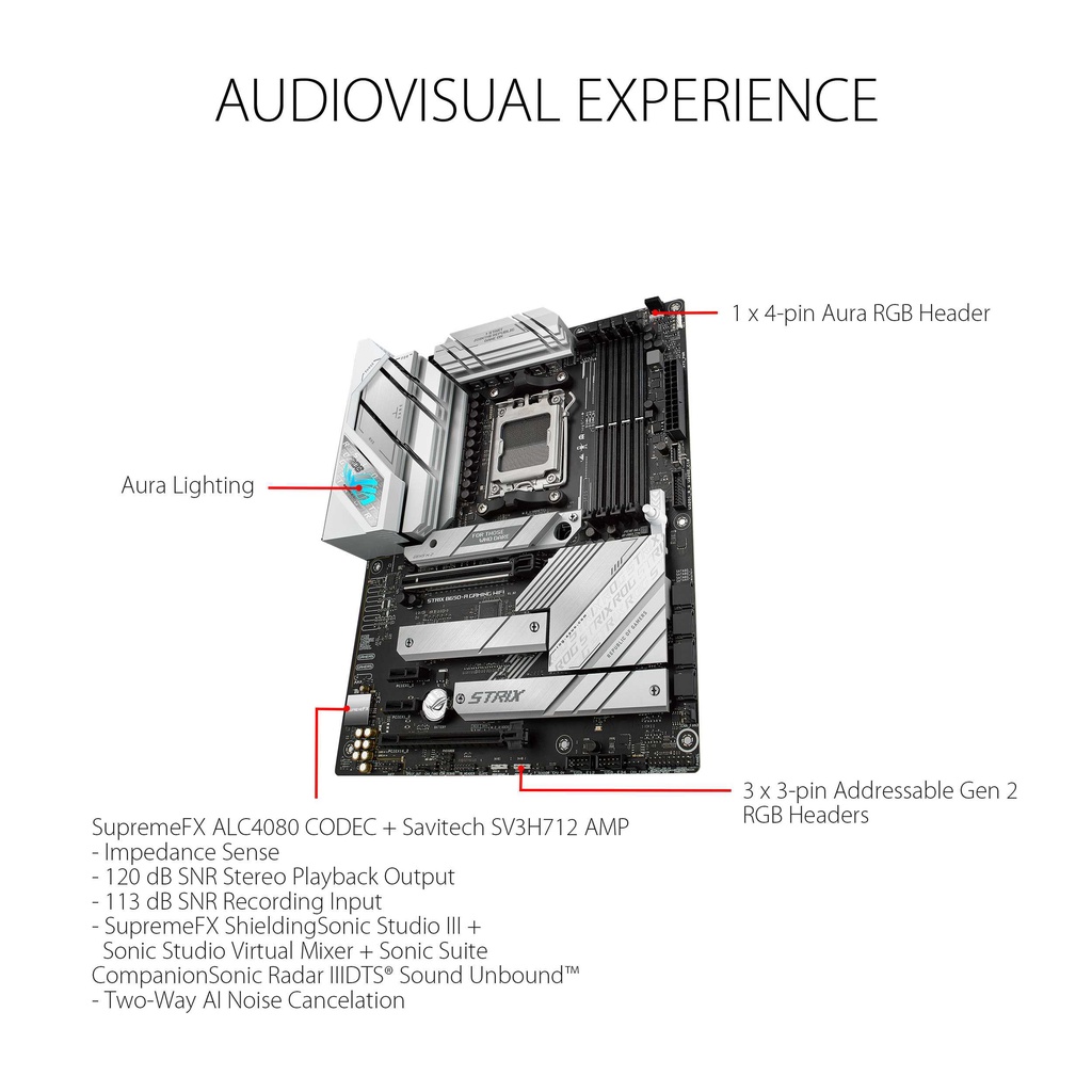 ASUS ROG STRIX B650-A GAMING DDR5 | Motherboard AMD AM5 ATX PCIe 5.0