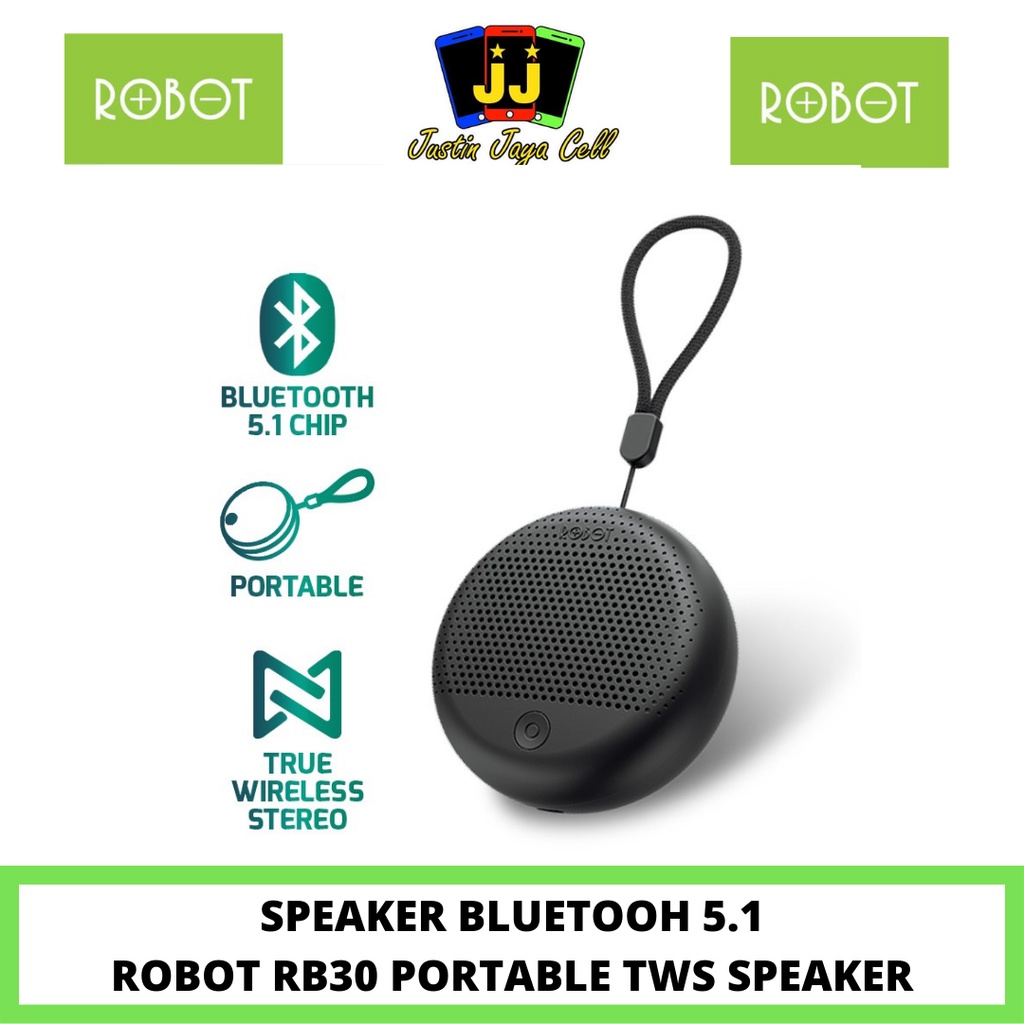 SPEAKER BLUETOOTH ROBOT RB30 BLUETOOTH 5.1 TWS CONNECT ORIGINAL