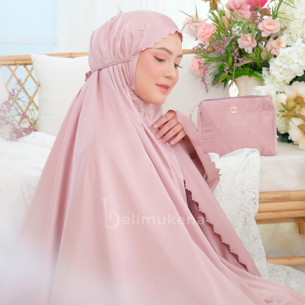 Mukena Dewasa Traveling 2in1 Premium Silky Daily Lasercut Verlin