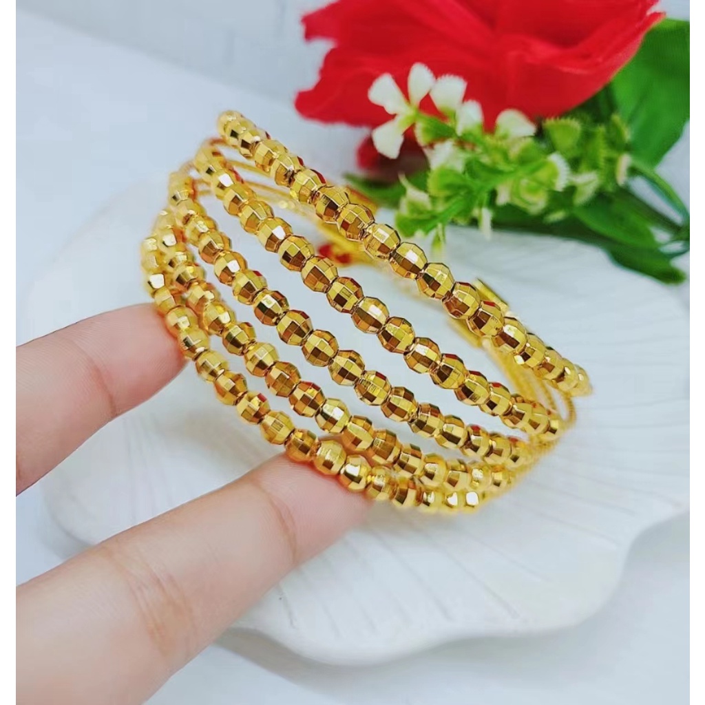 Gelang Xuping Biji Bola Lapis Emas Perhiasan Fashion A-D