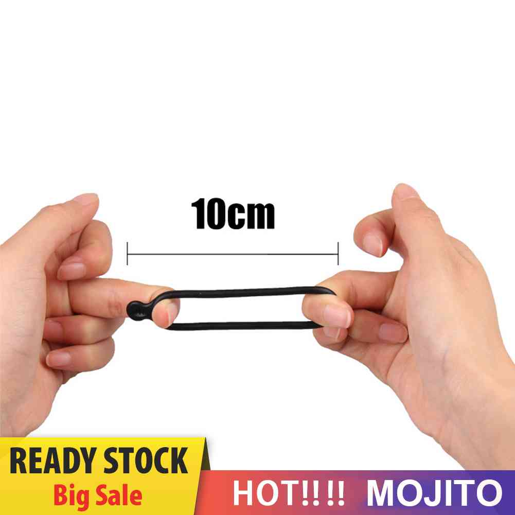 10 Pasang Strap Silikon Pengikat Senter Untuk Stang Sepeda